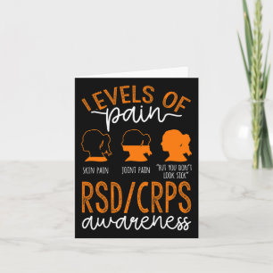 Levels Of Pain Warrior Rsd Crps Awareness Card