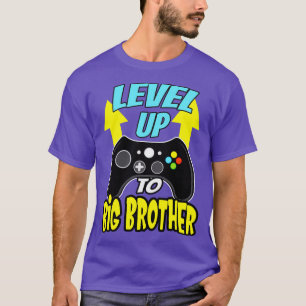 LevelUp To Big Brother Siblings Boys Gift T-Shirt