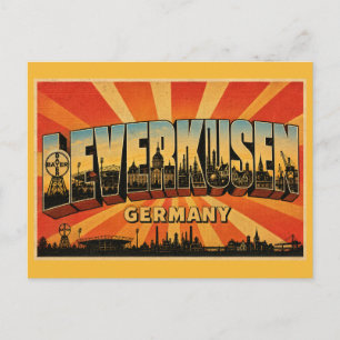 Leverkusen Germany Bayer Cross Postcard