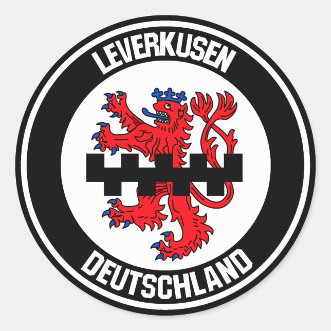 Leverkusen Round Emblem Classic Round Sticker (Front)