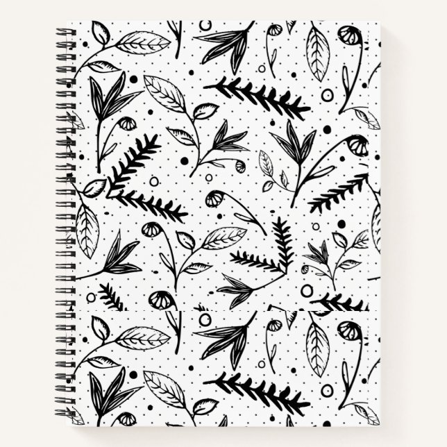 leves pattern notebook (Front)