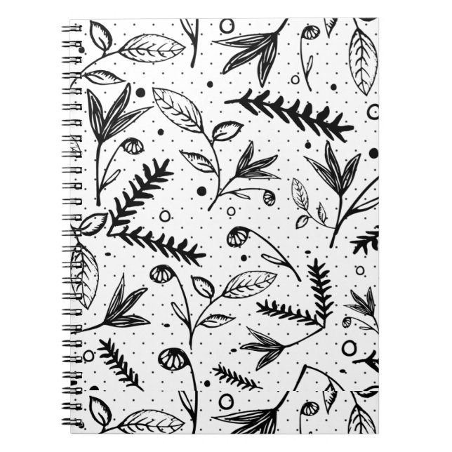 leves pattern notebook (Front)
