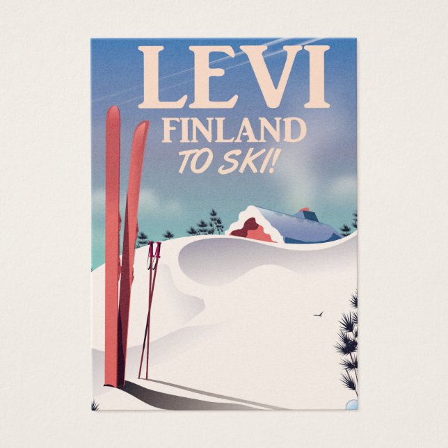 Levi, Finland ski travel poster (Front)