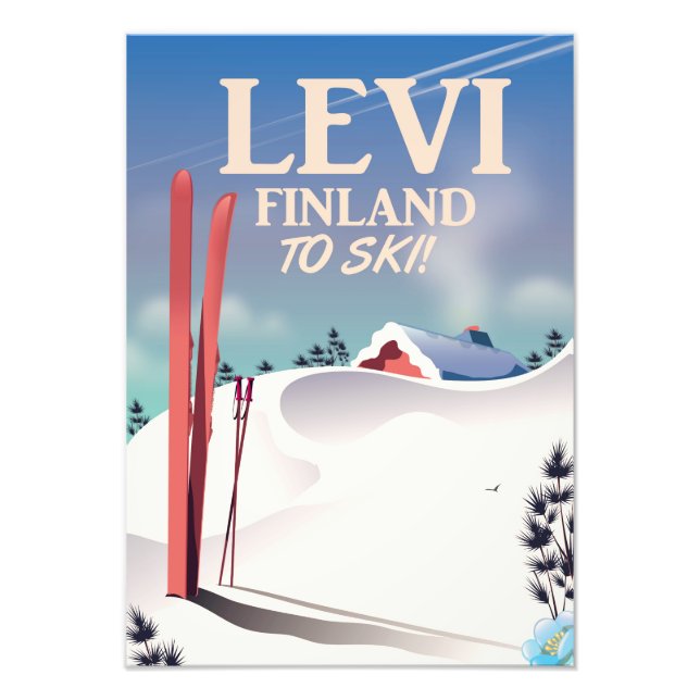 Levi, Finland ski travel poster (Front)