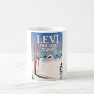 Levi, Finland ski travel poster Magic Mug