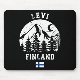 Levi Lapland Ski Resort Finland Alpine Skiing Finn Mouse Mat