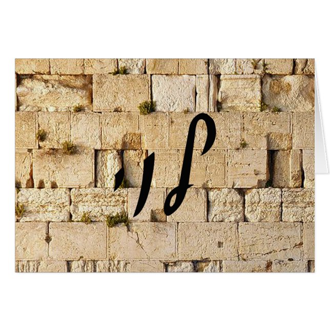Levi, Leivi, Laivi In Hebrew Script Lettering (Front Horizontal)