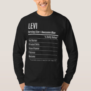 Levi Serving Size Nutrition Label Calories T-Shirt