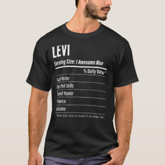 Levi Serving Size Nutrition Label Calories T-Shirt