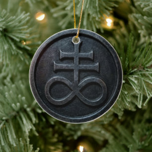 Leviathan Cross Ceramic Tree Decoration