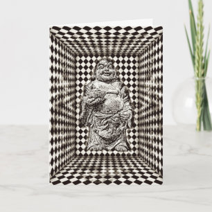 Levitating Buddha Birthday Card