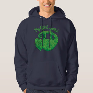 Levitating Lizard Chameleon Spirit Animal Hoodie