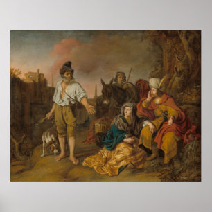 Levite and his concubine at Gibeah, Old Testament  Poster
