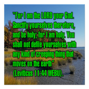 Leviticus 11:44 WEBU Poster