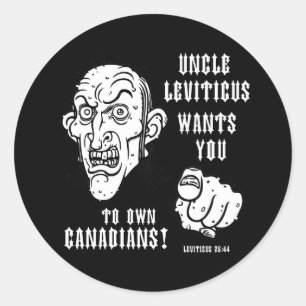 Leviticus 25:44 classic round sticker