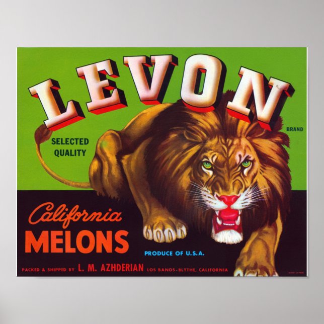 Levon California Melons Poster (Front)