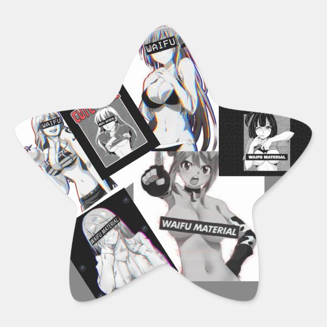 Lewd anime waifu stickers (Front)