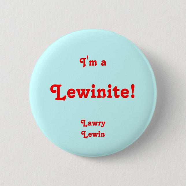 Lewinite 6 Cm Round Badge (Front)