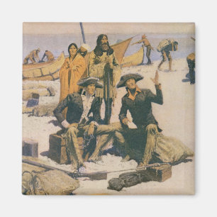 Lewis and Clark at the Columbia River Magnet