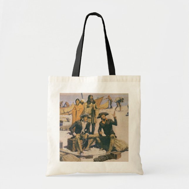 Lewis and Clark at the Columbia River Tote Bag (Front)