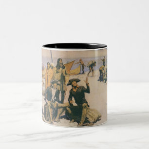 Lewis and Clark at the Columbia River Two-Tone Coffee Mug