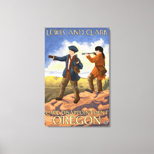 Lewis and Clark - Cape Disappointment, Oregon Canvas Print