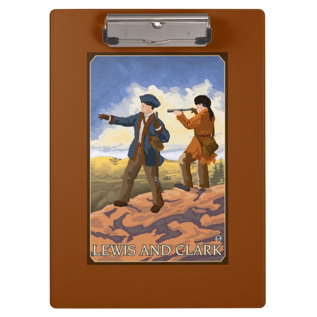 Lewis and Clark Exploring the West Clipboard (Front)