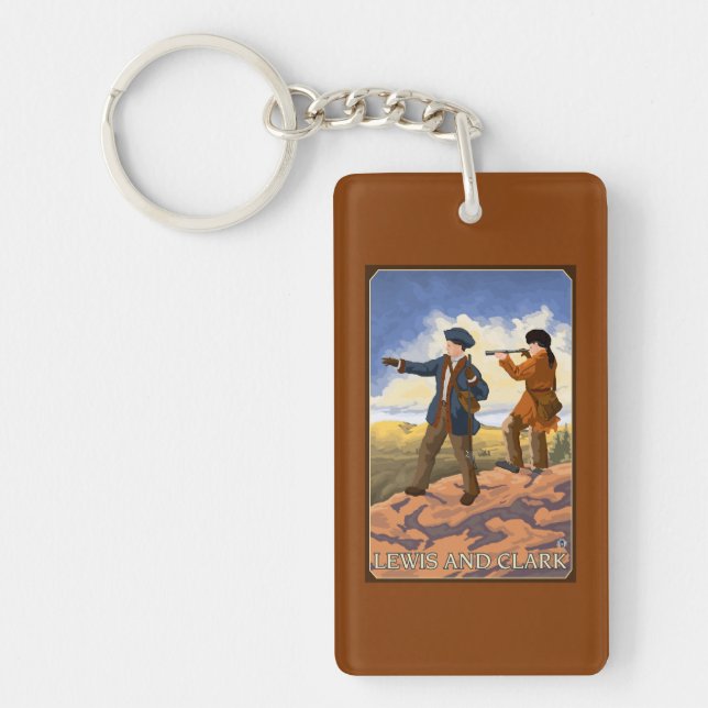 Lewis and Clark Exploring the West Key Ring (Front)
