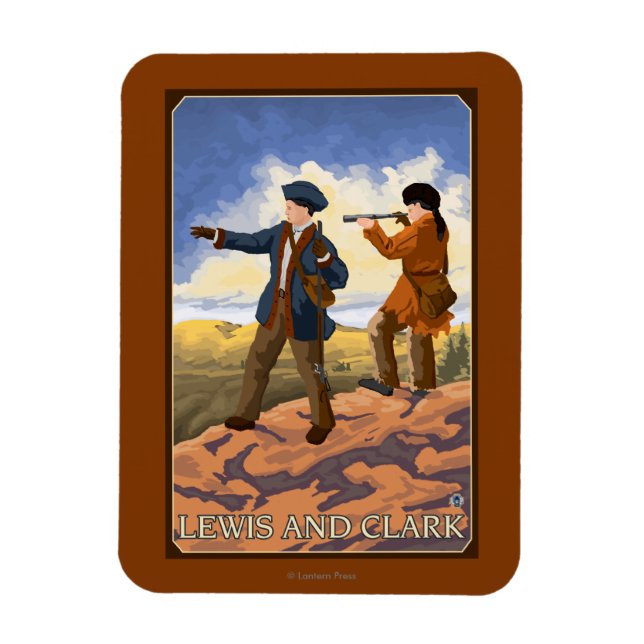 Lewis and Clark Exploring the West Magnet (Vertical)