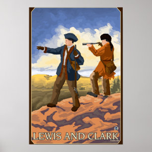 Lewis and Clark Exploring the West Poster
