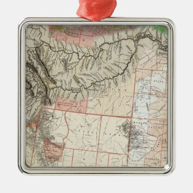Lewis and Clark Metal Tree Decoration (Front)
