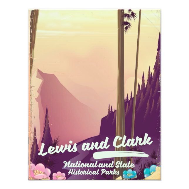 Lewis and Clark National and state park poster (Front)