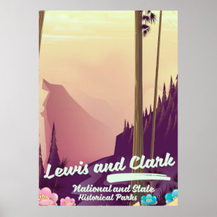 Lewis and Clark National and state park poster
