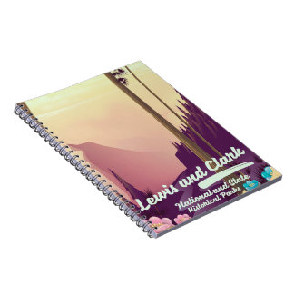 Lewis and Clark National and state park poster Notebook