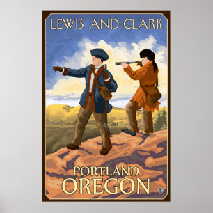 Lewis and Clark - Portland, Oregon Poster