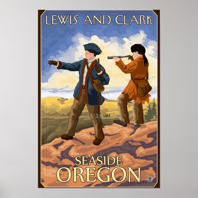 Lewis and Clark - Seaside, Oregon Poster (Front)