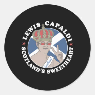 Lewis Capaldi Â€“ Scotland'S Sweethe Classic Round Sticker