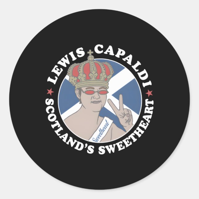 Lewis Capaldi Â€“ Scotland'S Sweethe Classic Round Sticker (Front)