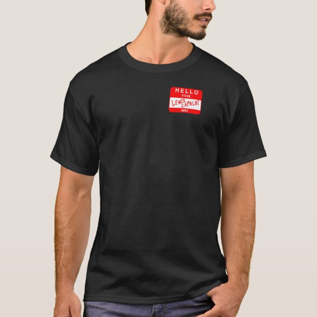 Lewis Capaldi – Hello Its Me Sticker T-Shirt (Front)