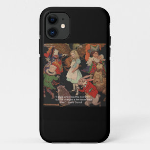 Lewis Carroll & Changed Mind Quote iPhone 5 Case