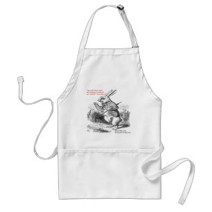 Lewis Carroll Looking Glass Illustration & Quote Standard Apron