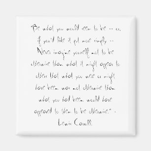 Lewis Carroll quote Magnet
