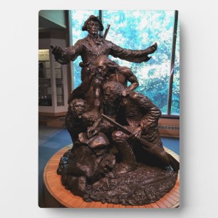 Lewis & Clark Statue, Fort Clatsop, Oregon Plaque