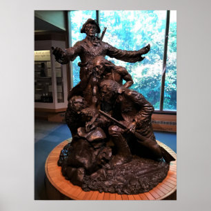 Lewis & Clark Statue, Fort Clatsop, Oregon Poster