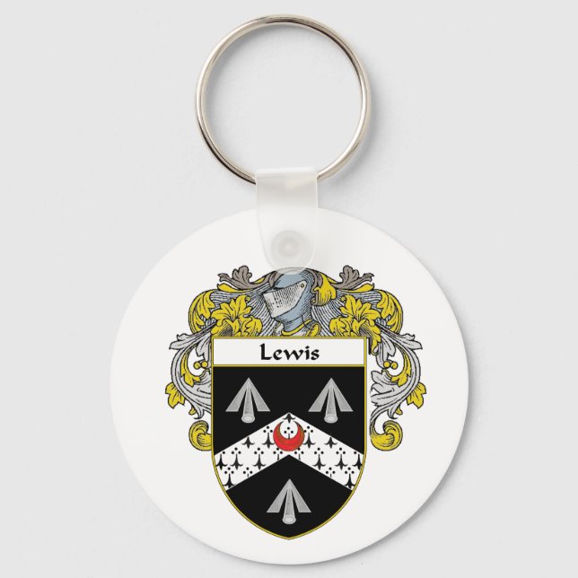 Lewis Coat of Arms (Mantled) Key Ring (Front)