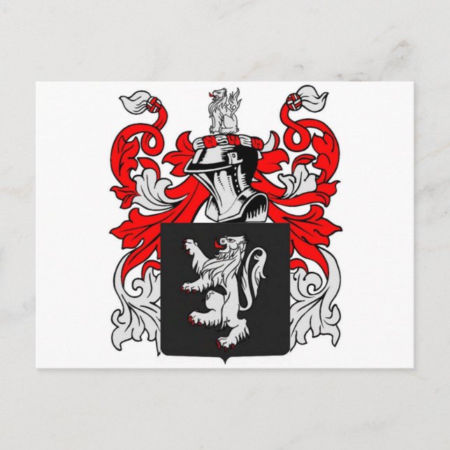 Lewis Coat of Arms Postcard (Front)