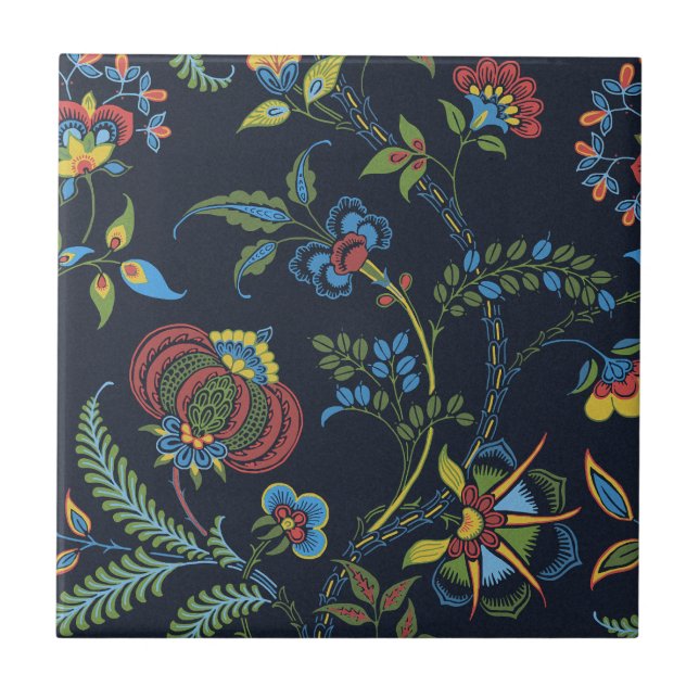 Lewis Day's "Granny" Small Ceramic Tile (Front)