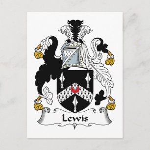 Lewis Family Crest Postcard
