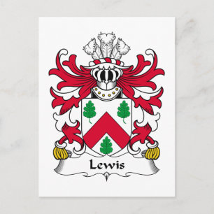Lewis Family Crest Postcard