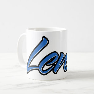 Lewis First Name Blue Tasse Kaffeetasse Coffee Mug